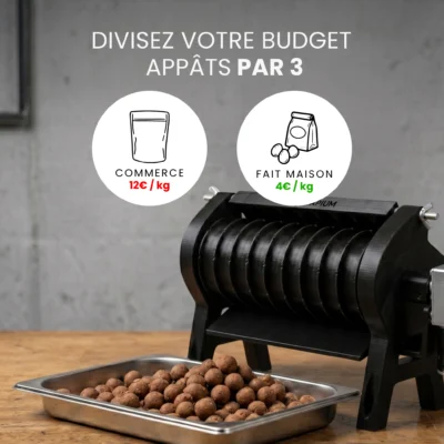 Diviser le cout de vos bouillettes avec la machine capium